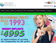 Tablet Screenshot of drmichaelspindel.com